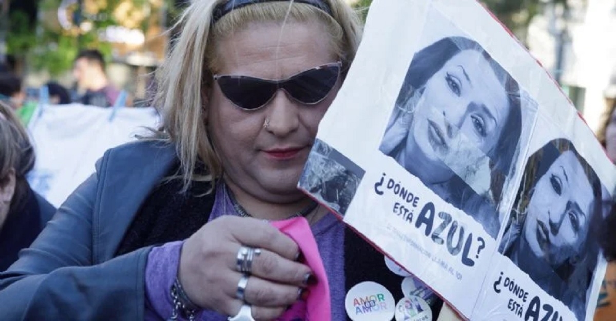marcha por azul