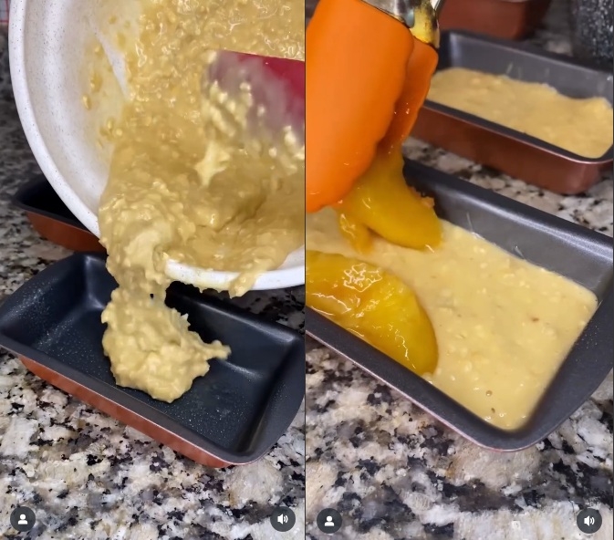 Budín de durazno 5