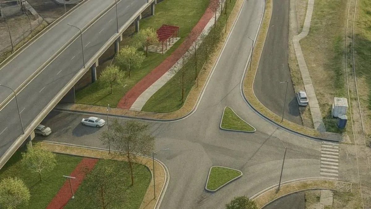 Viaducto en la avenida Mosconi