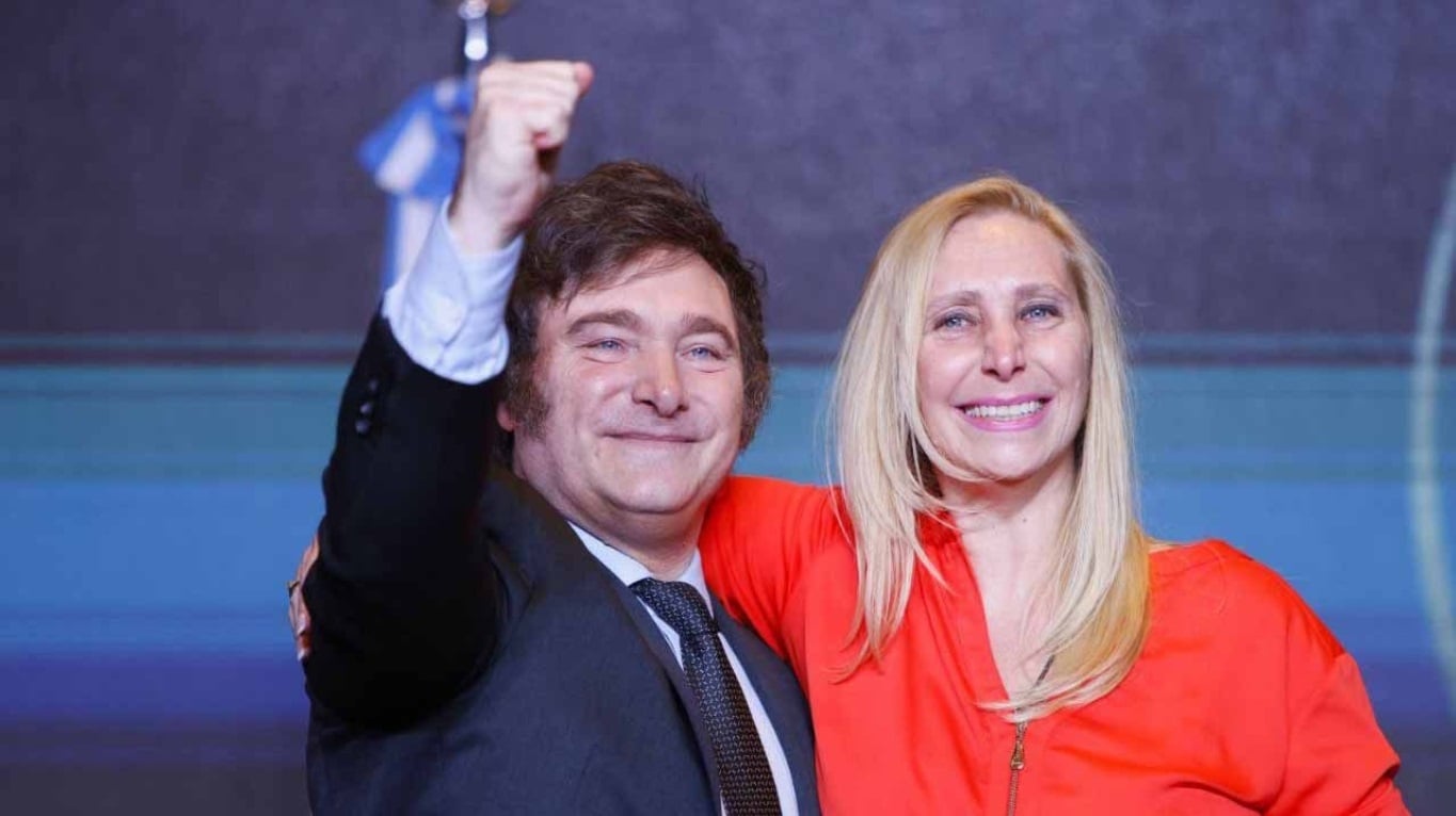 Javier Milei y Karina Milei