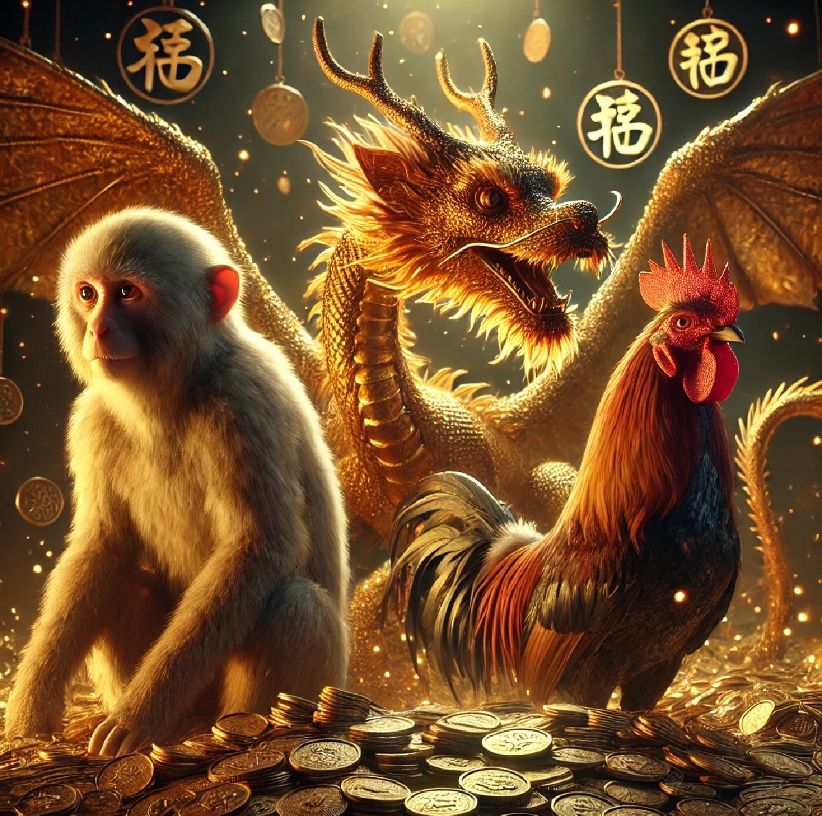 portada mono dragon gallo