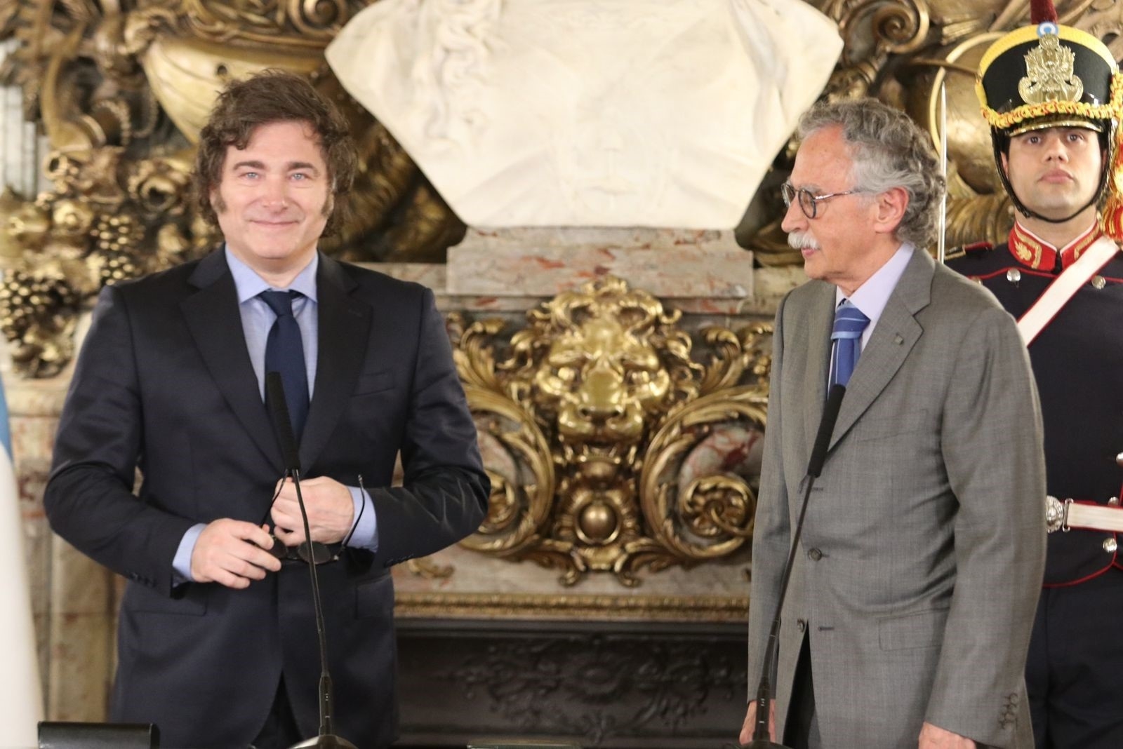 Javier Milei y Mario Lugones