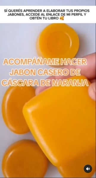 Jabón casero de naranja 1