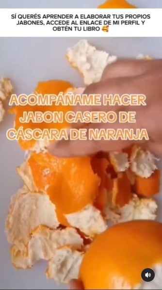 Jabón casero de naranja 2