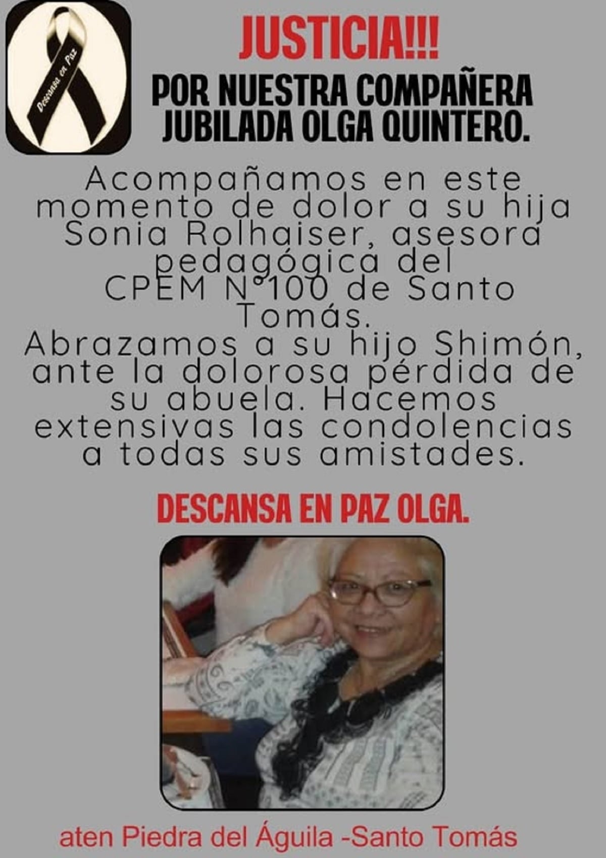 aten por olga quintero