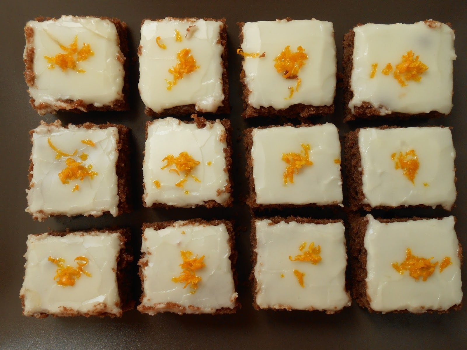 Cuadraditos de naranja