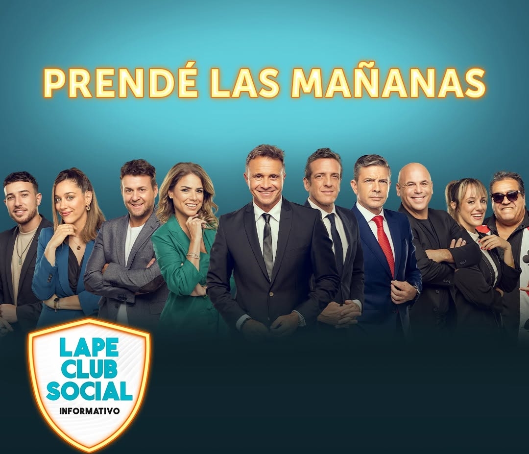 ¡Una nueva mañana llena de energía llega a América! LAPE CLUB SOCIAL con Sergio Lapegüe y un equipo increíble te espera para empezar el día con todo Estreno- 5 de marzo 10 AM Por América TV¡Sumate a esta nueva aventura!-1
