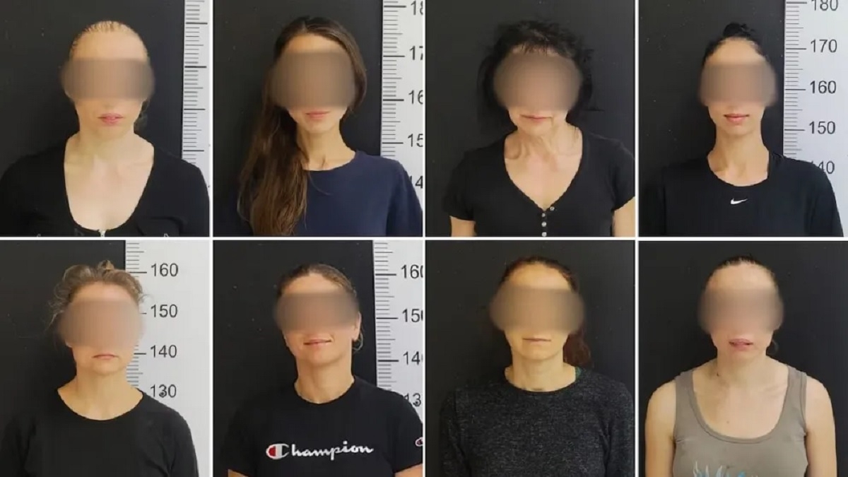 mujeres rusas detenidas