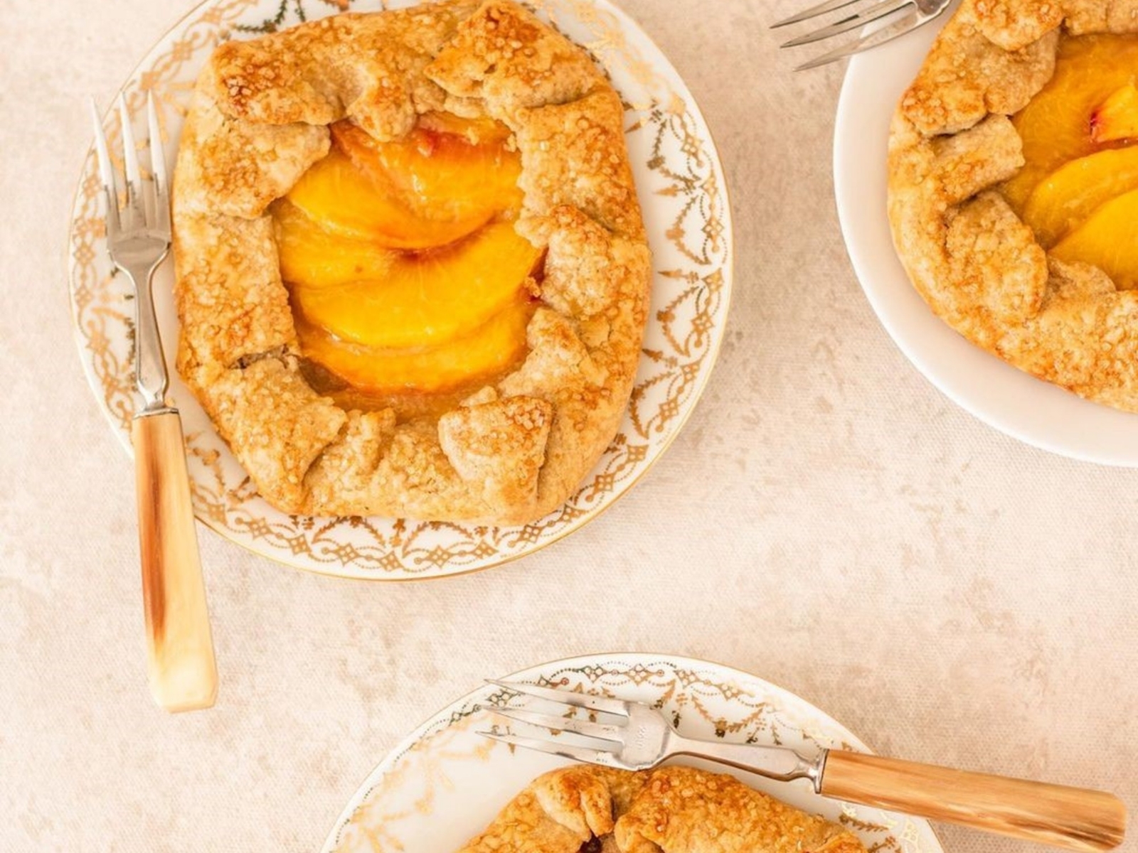 tarta de duraznos