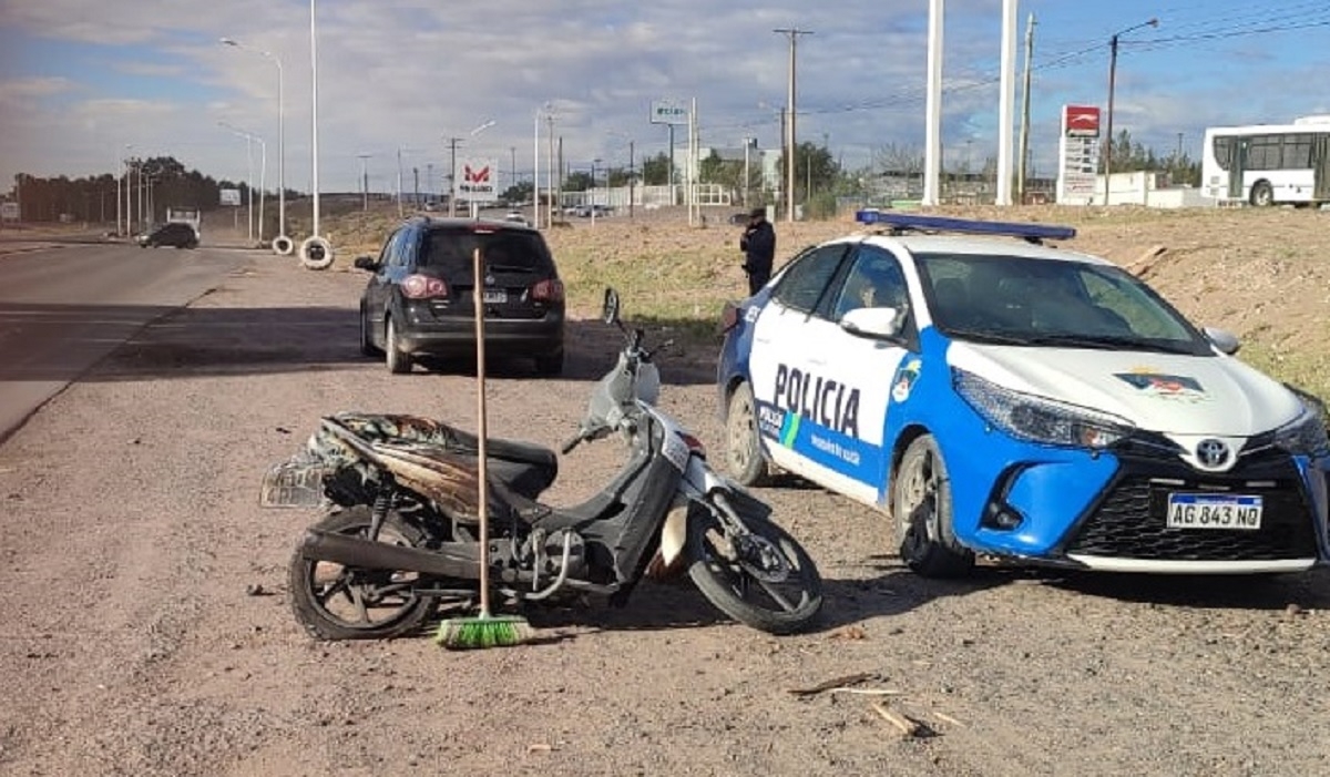 moto choque ruta 7 cepillo