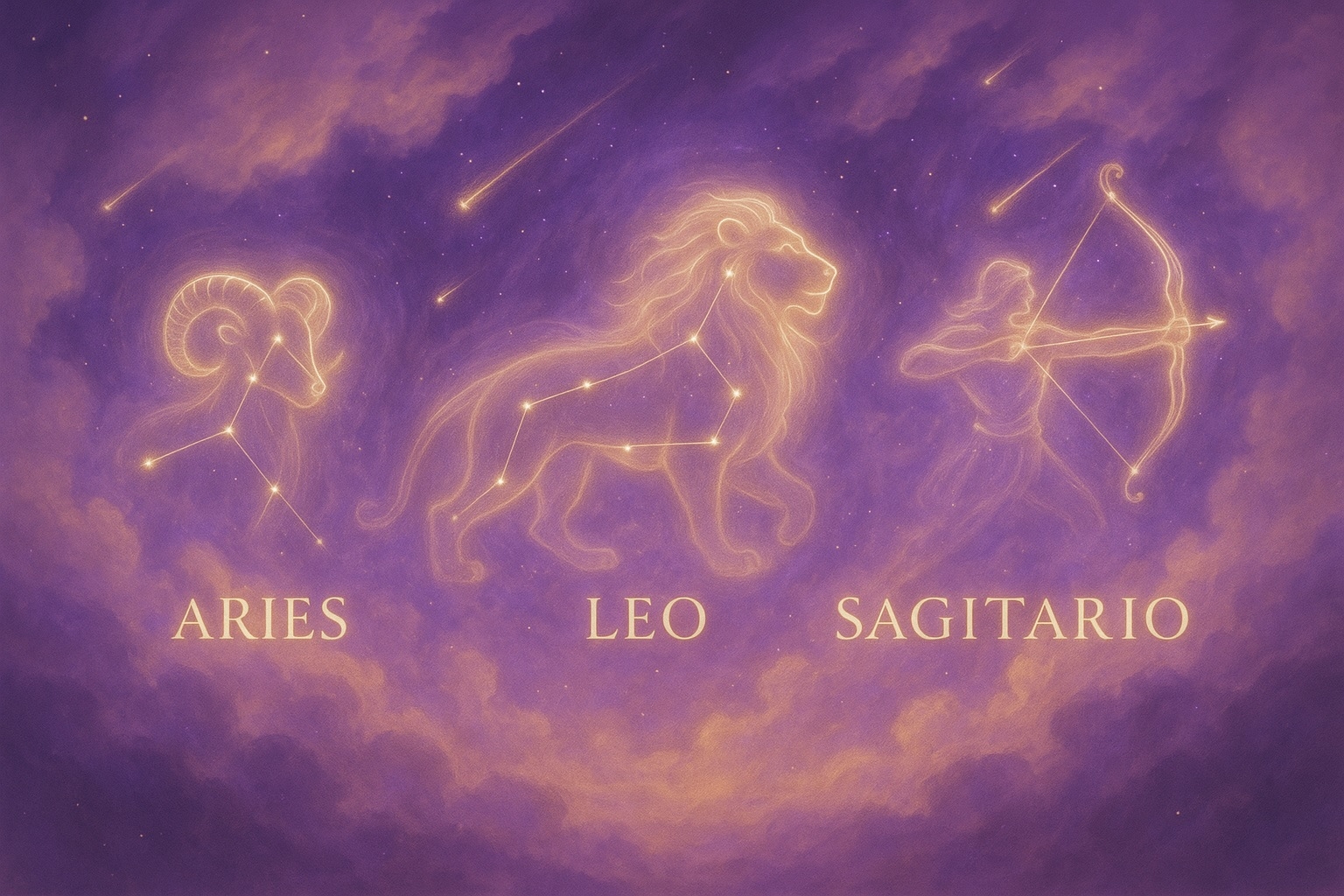 aries leo sagitario