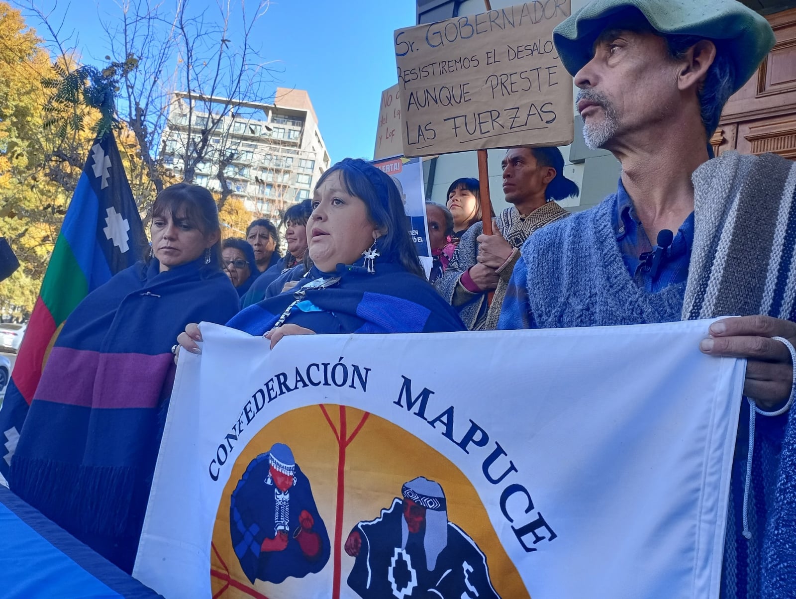 Confederación Mapuche contra el desalojo Fuente (La Angostura Digital)