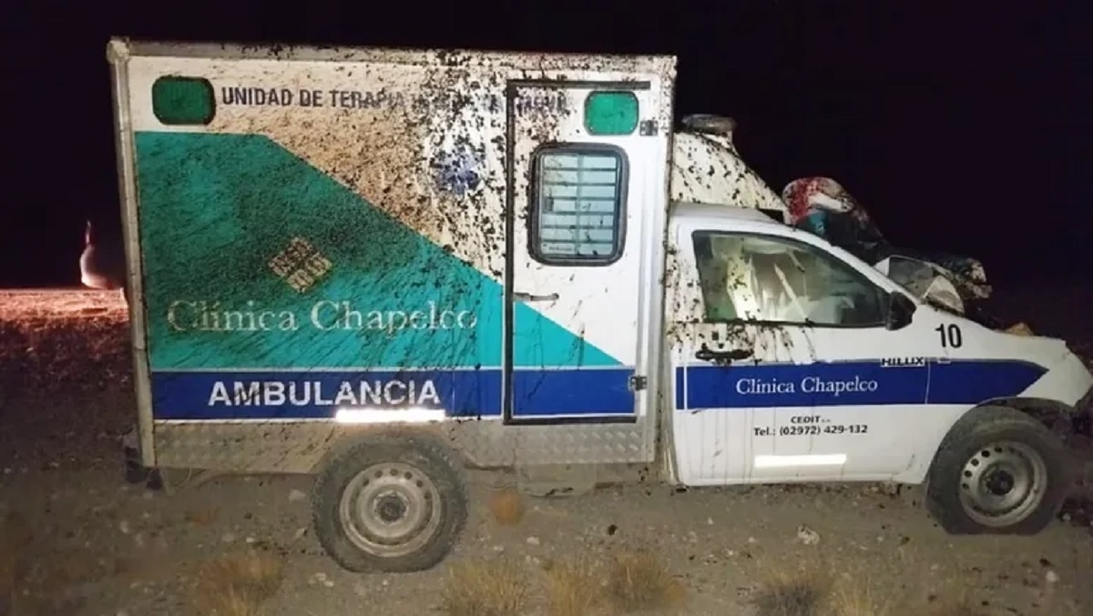 ambulancia chapelco contra caballo