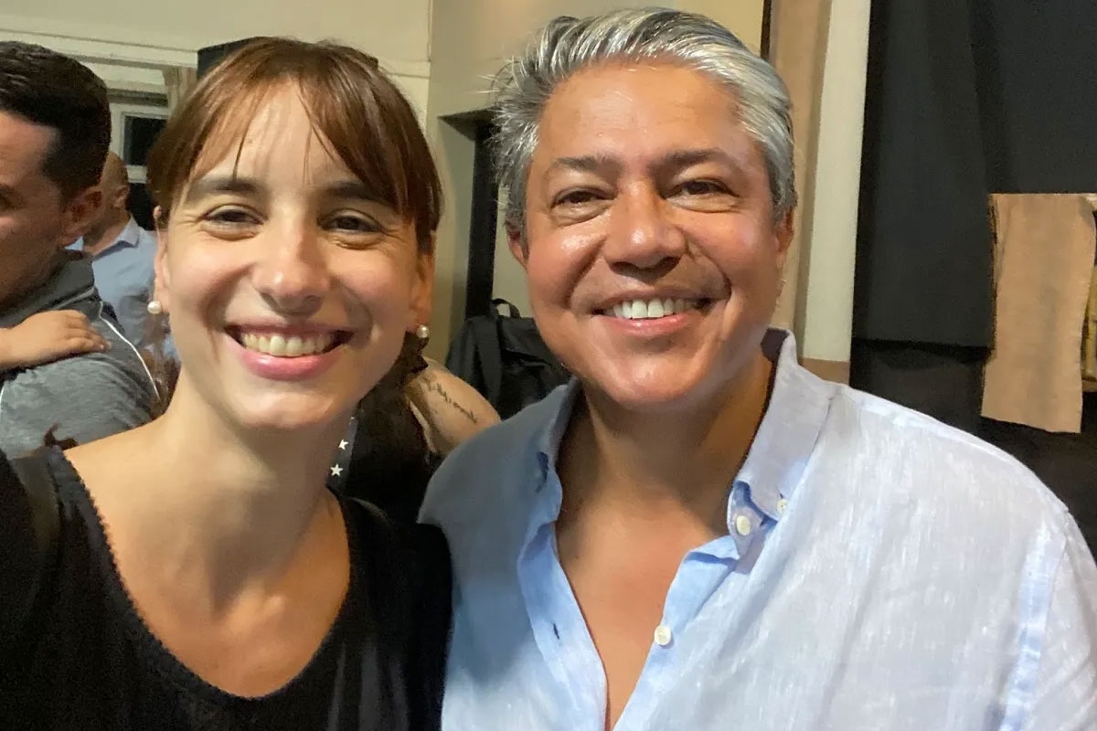 Leticia Esteves con Rolando Figueroa Fuente (Neuquen Post)