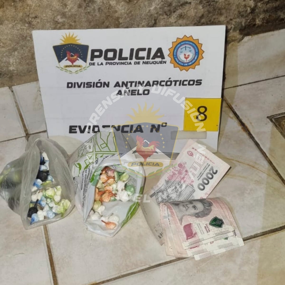 narcomenudeo en el chañar dinero