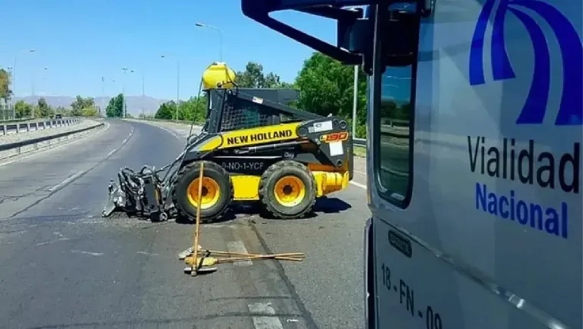 vialidad nacional en una ruta
