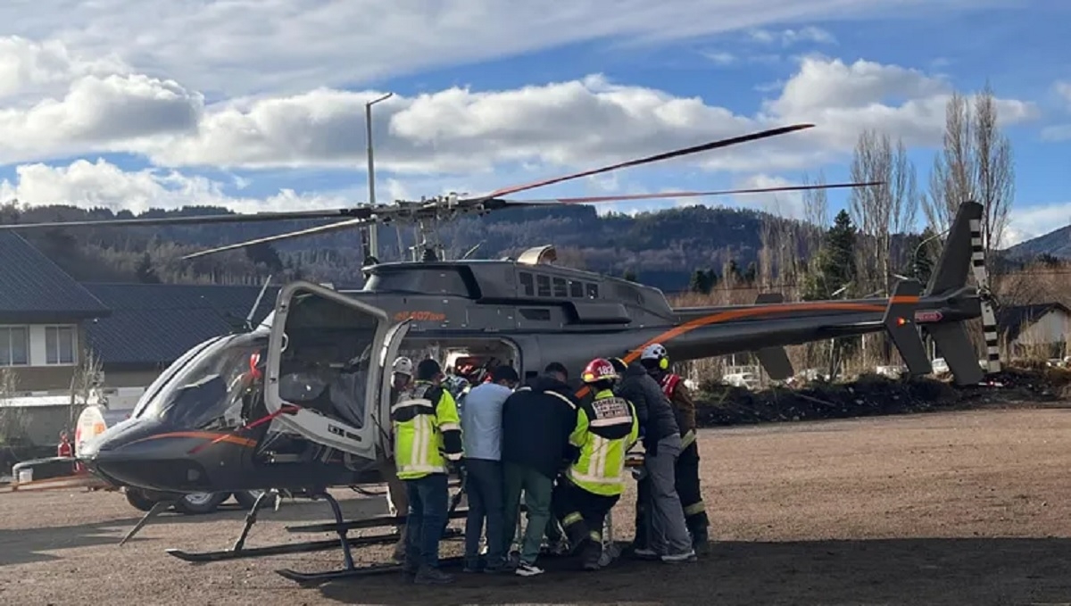 vuelco colectivo traslado aereo