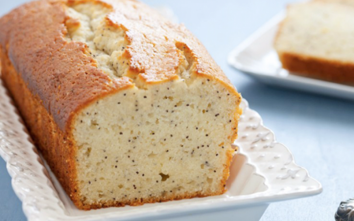 Budín de limón y semillas de amapola
