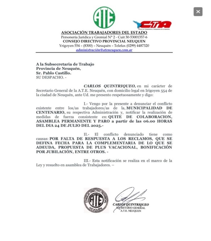 paro ate centenario digital