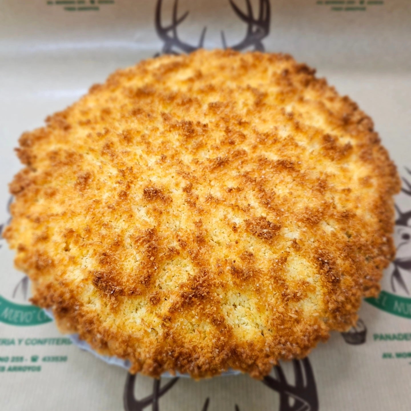 Tarta de coco y membrillo