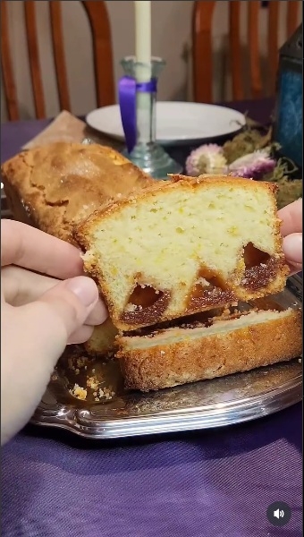 Budín de naranja y membrillo 1