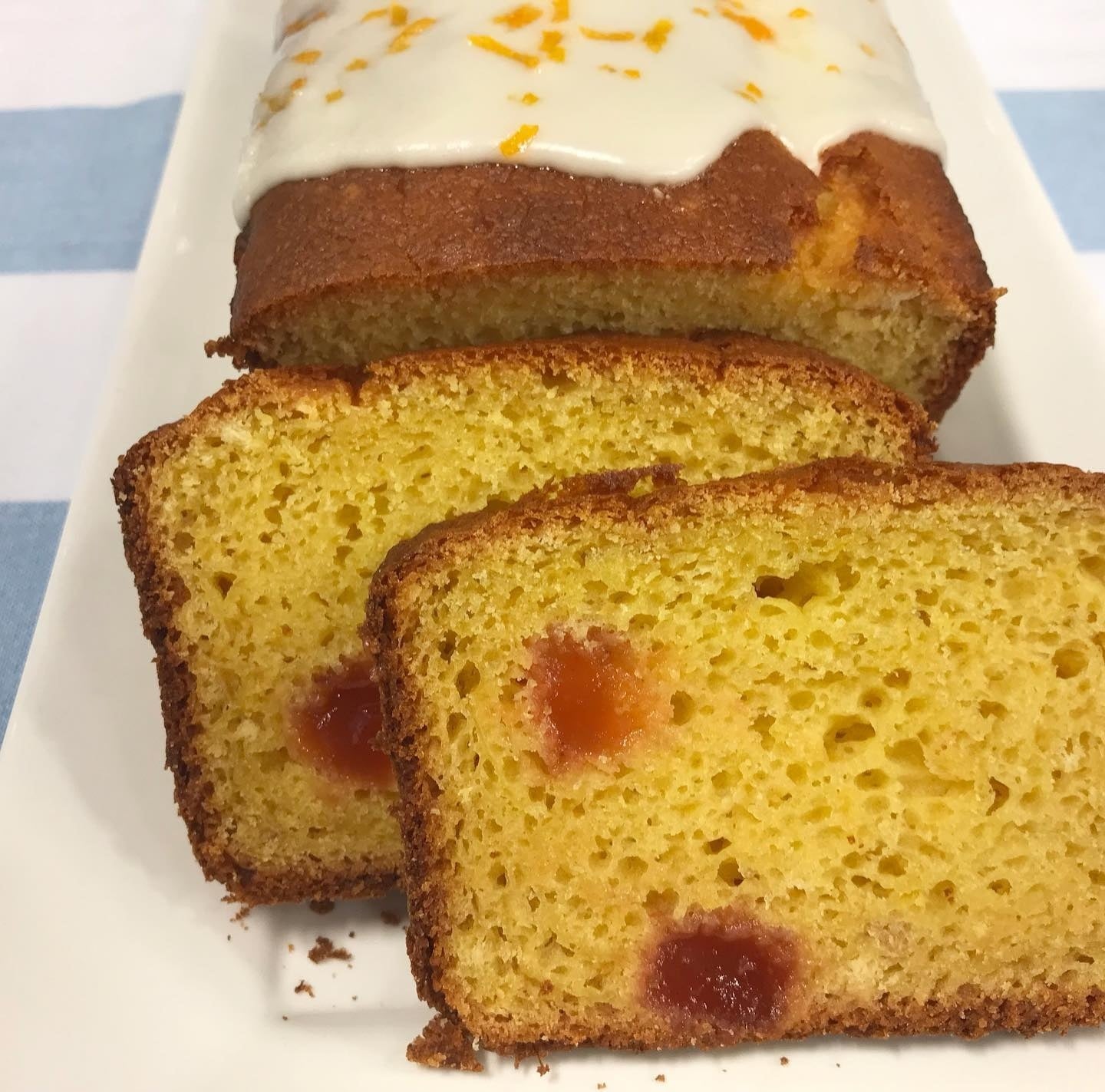 Budín de naranja y membrillo