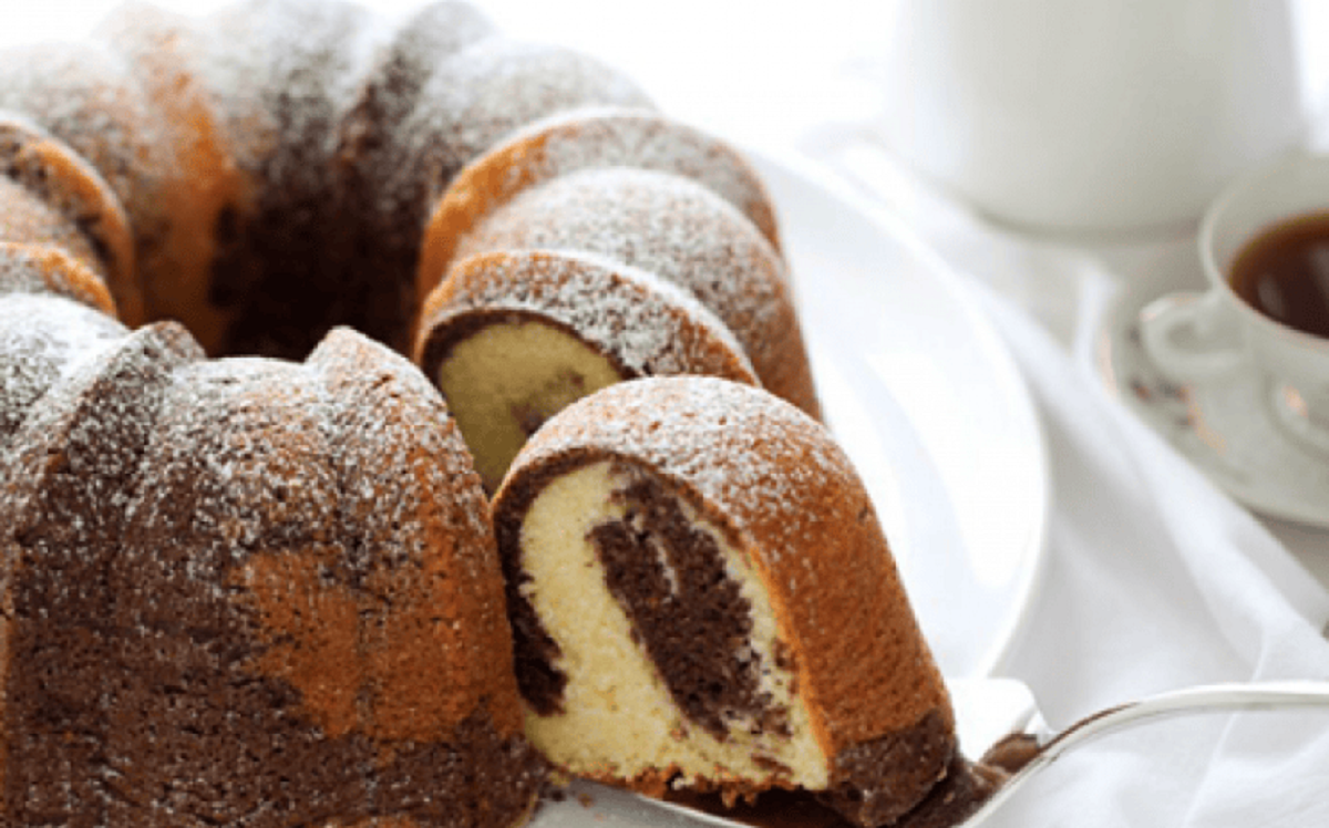 Budín marmolado