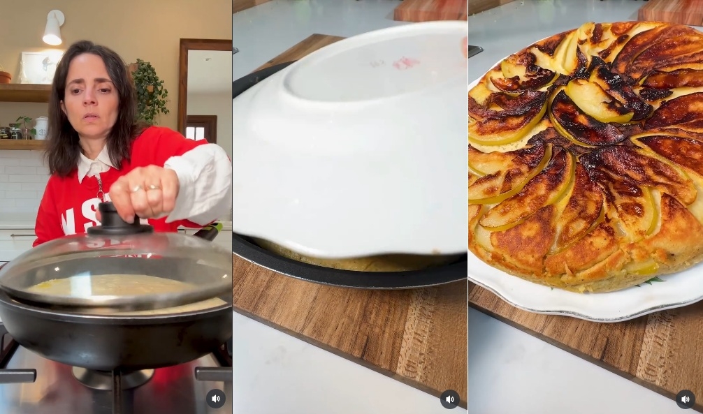 Tarta invertida de manzana 4