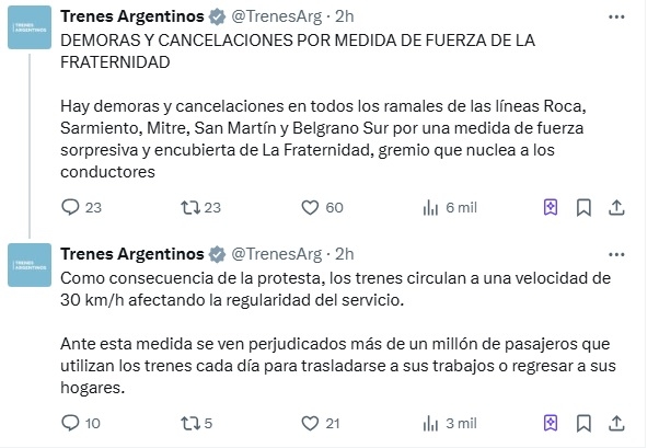 trenes interna
