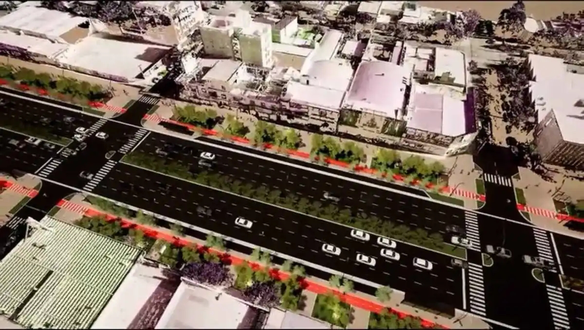 Proyecto Avenida Mosconi. Fuente (Municipalidad)