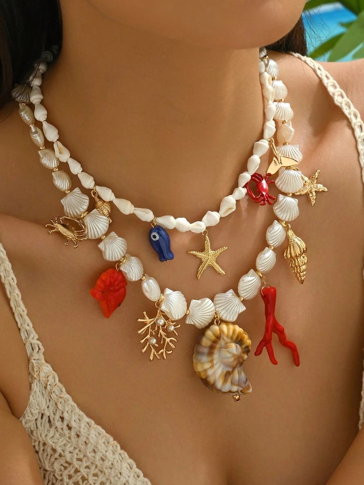 collar caracoles