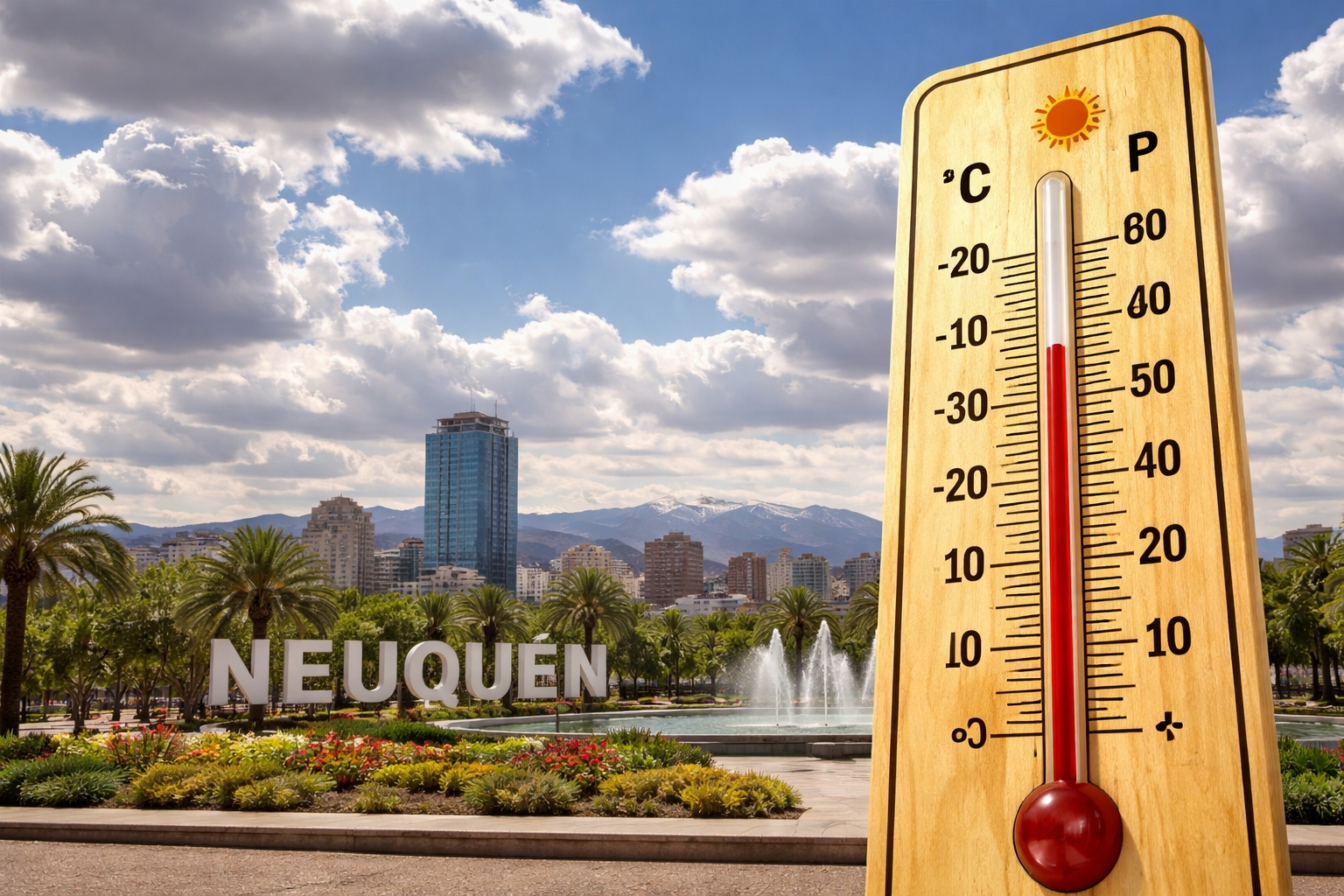Calor e inestabilidad, el clima en Neuquén. Fuente (IA)