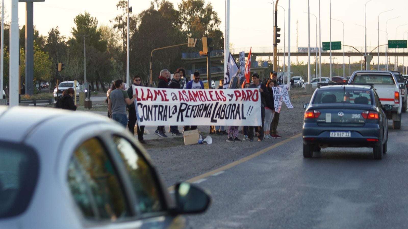Volanteada contra la reforma laboral. Fuente_ (FIT)