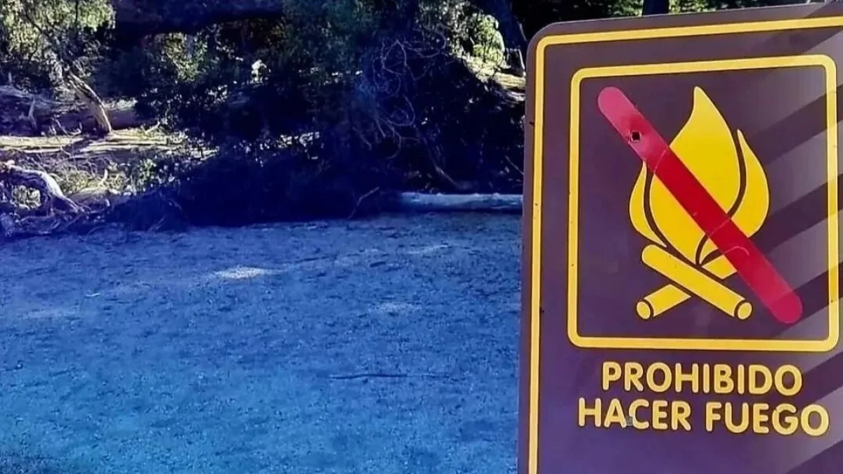 Prohibido hacer fuego. Fuente (Diario 7 Lagos)