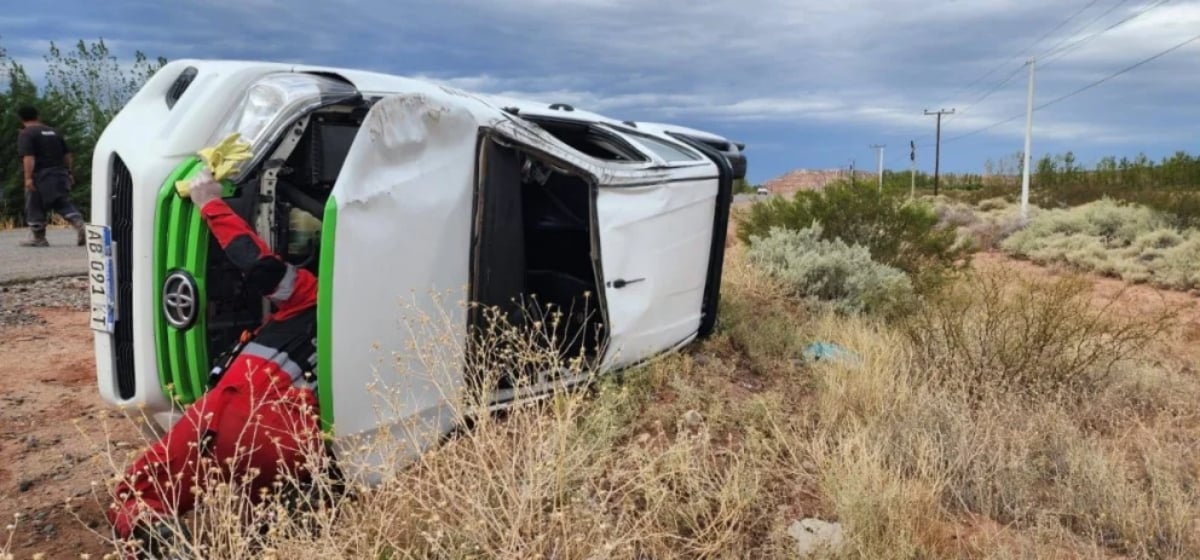 Vuelco en ruta 6. Fuente_ (X)