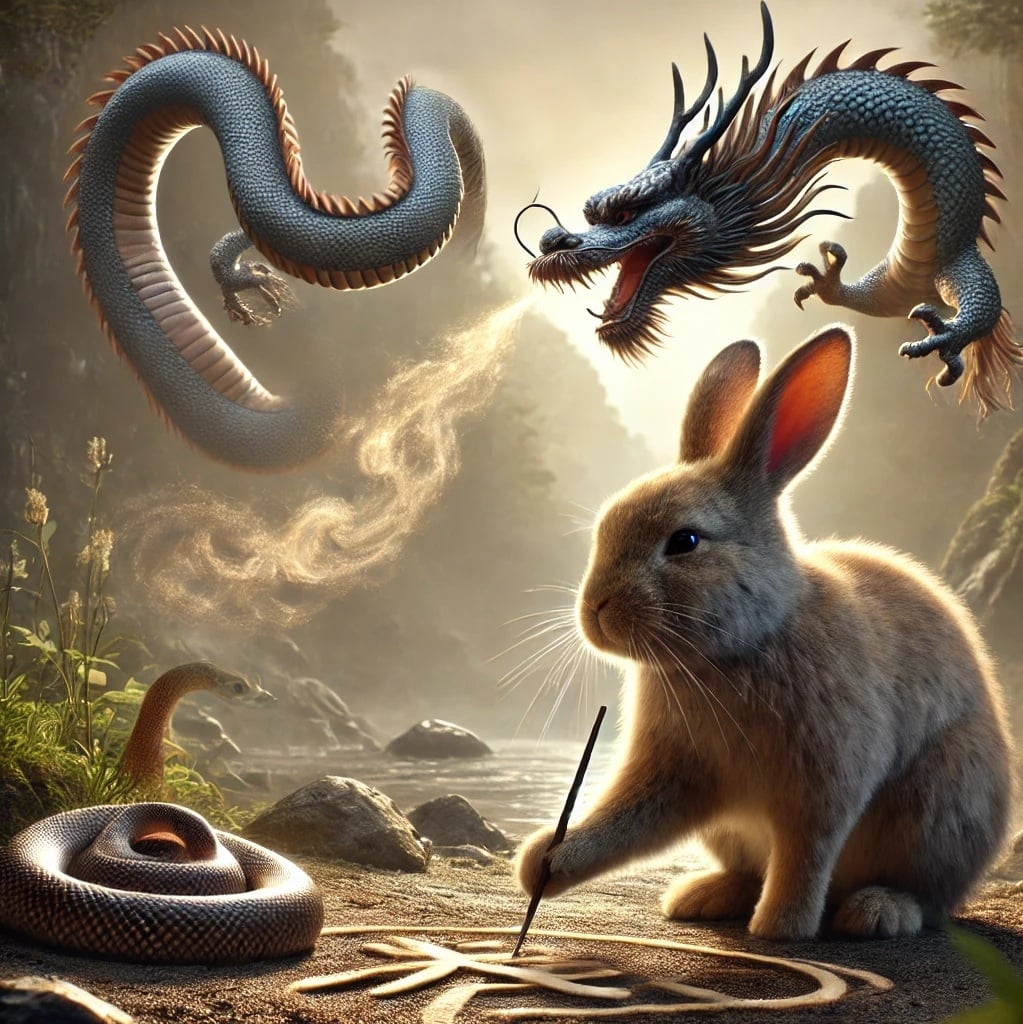 conejo dragon serpiente
