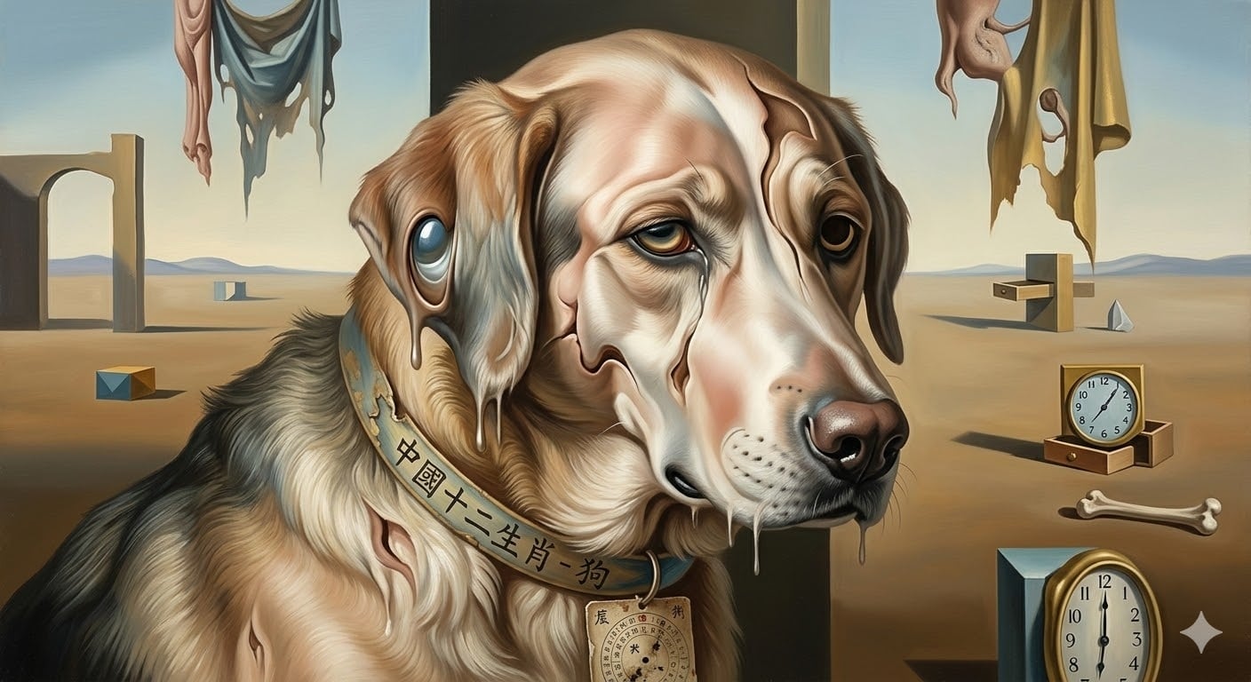 perro cansado