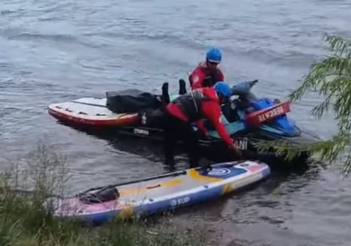 Rescate en el Rio Limay. Fuente_ (Instagram)