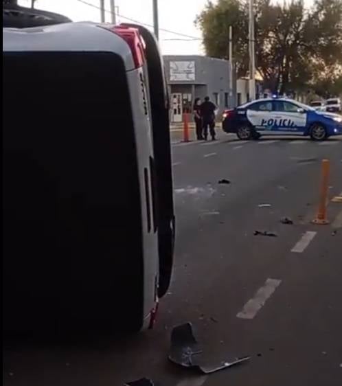 La policía cortó el tránsito en el lugar de los hechos. Fuente_ (X)