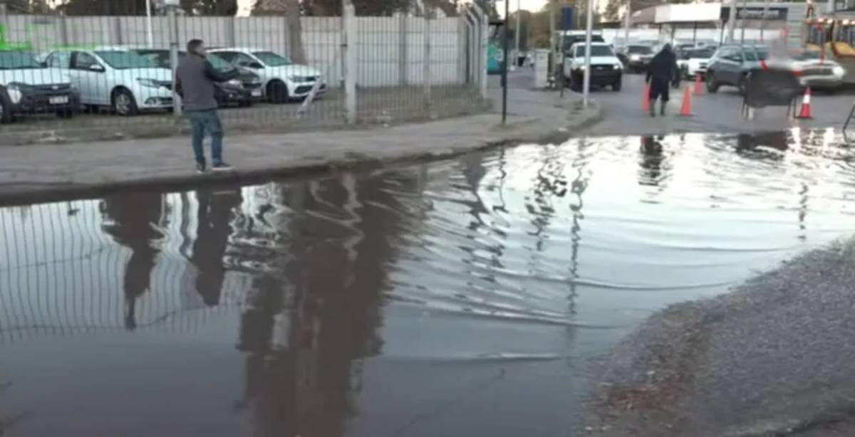 Inundación en Tronador y Perticone. Fuente_ (X)