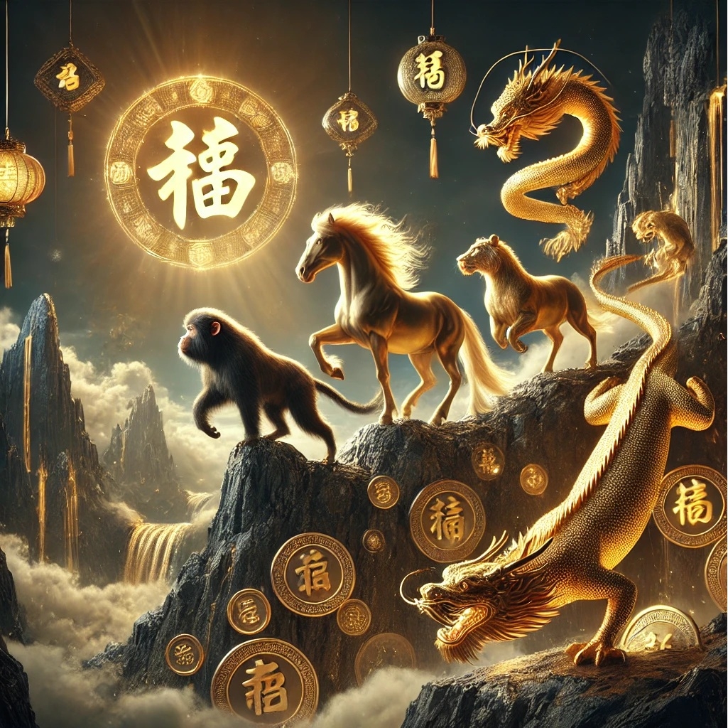 monpo caballo tigre dragon
